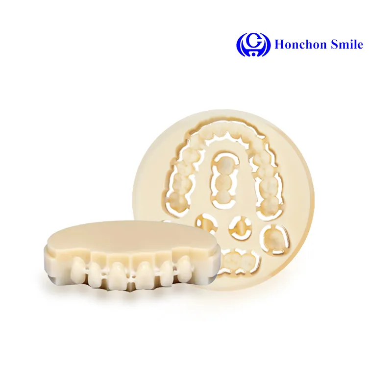 High-Quality PMMA Multilayer Blocks By HONCHON For Natural-Looking Temporary Crowns And Bridges